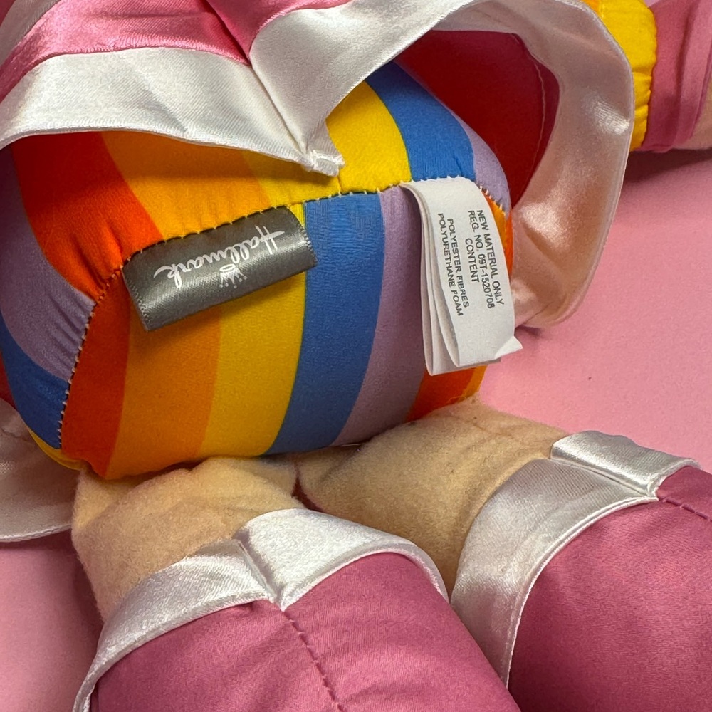 16" Hallmark Tickled Pink Rainbow Brite Retro style Doll Soft Plush 2017 NEW - Picture 11 of 11